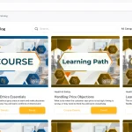 Academy Smart LMS course catalog with categories, course details and self-enrolment